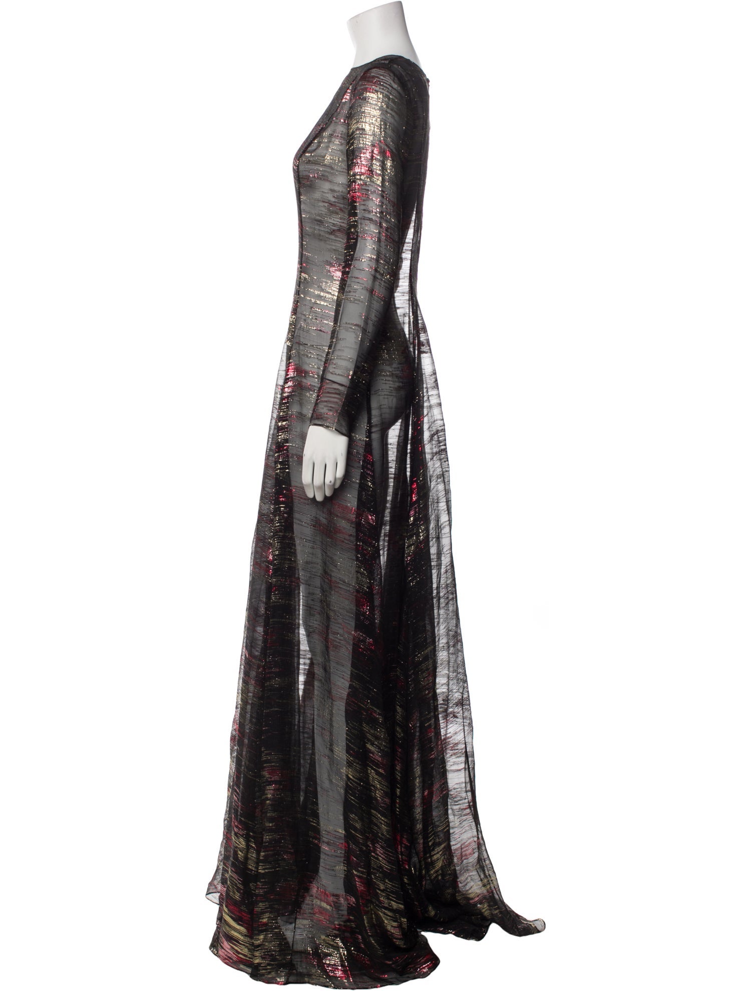 Oscar de la Renta Silk Long Dress