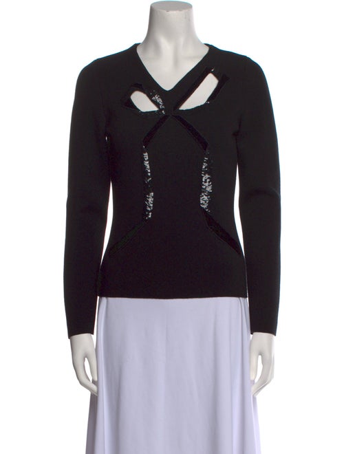 Oscar de la Renta 2021 V-Neck Top