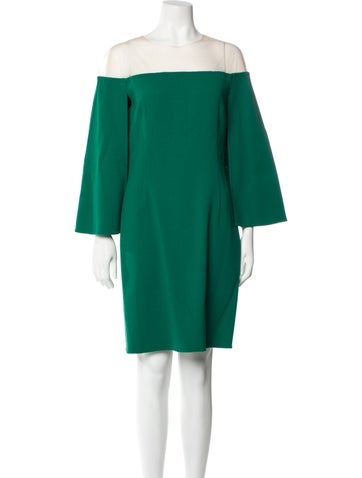 Oscar de la Renta Dresses Virgin Wool Knee-Length Dress US 8 | M