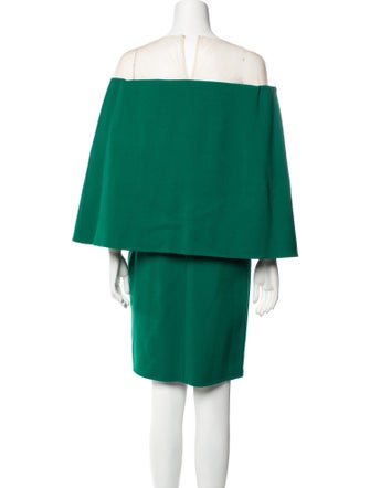 Oscar de la Renta Virgin Wool Knee-Length Dress