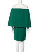 Oscar de la Renta Virgin Wool Knee-Length Dress