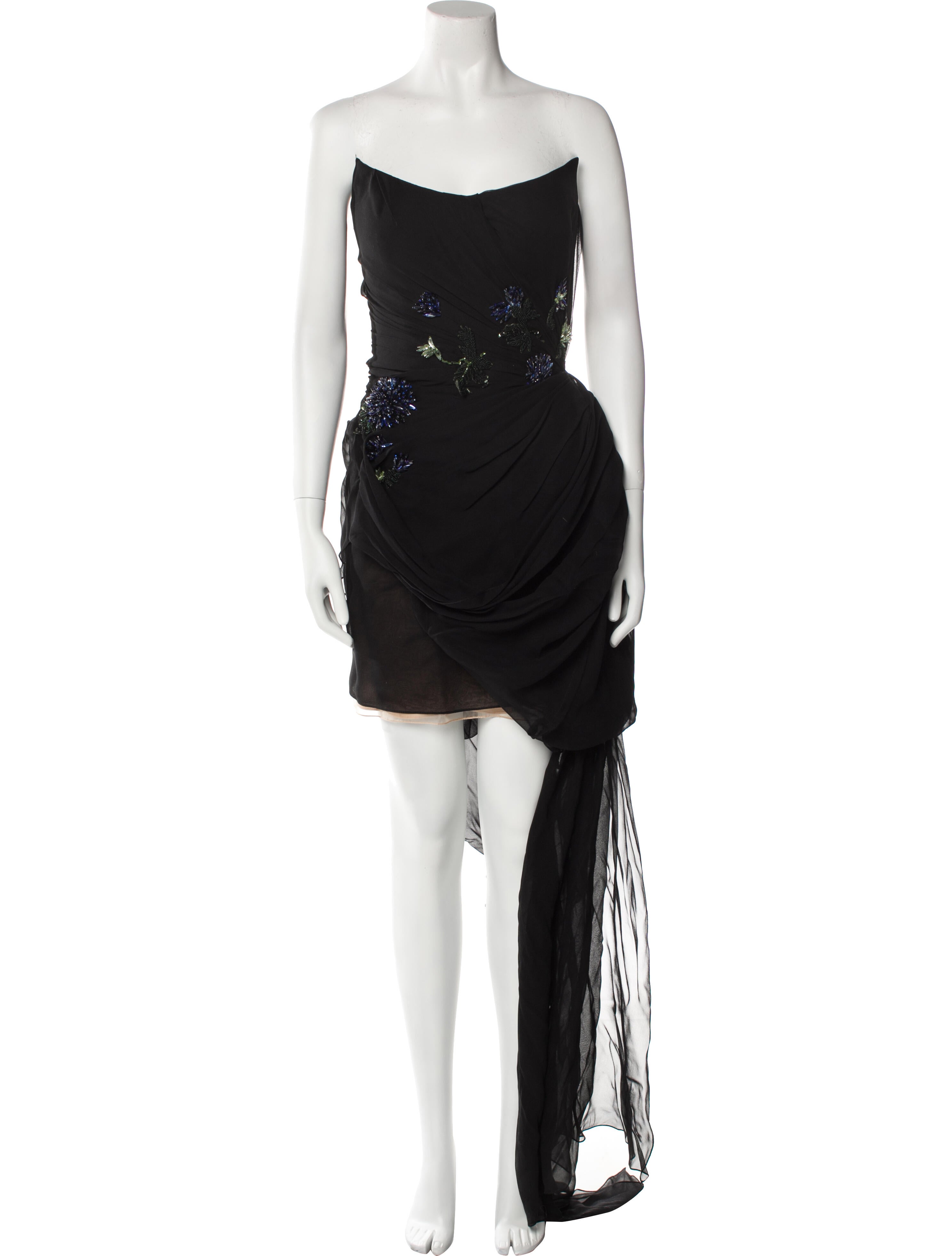 Oscar de la Renta Silk Knee-Length Dress