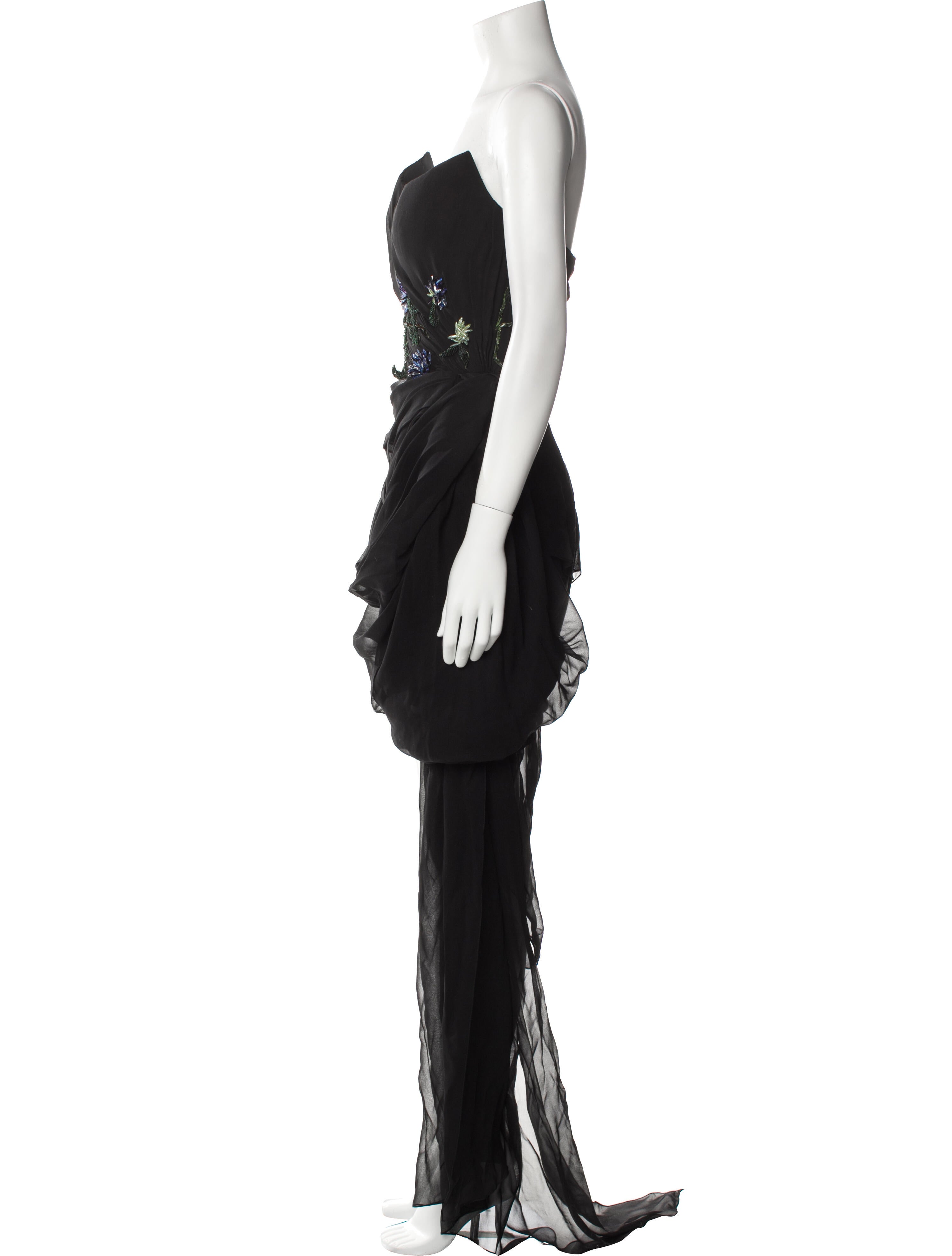 Oscar de la Renta Silk Knee-Length Dress