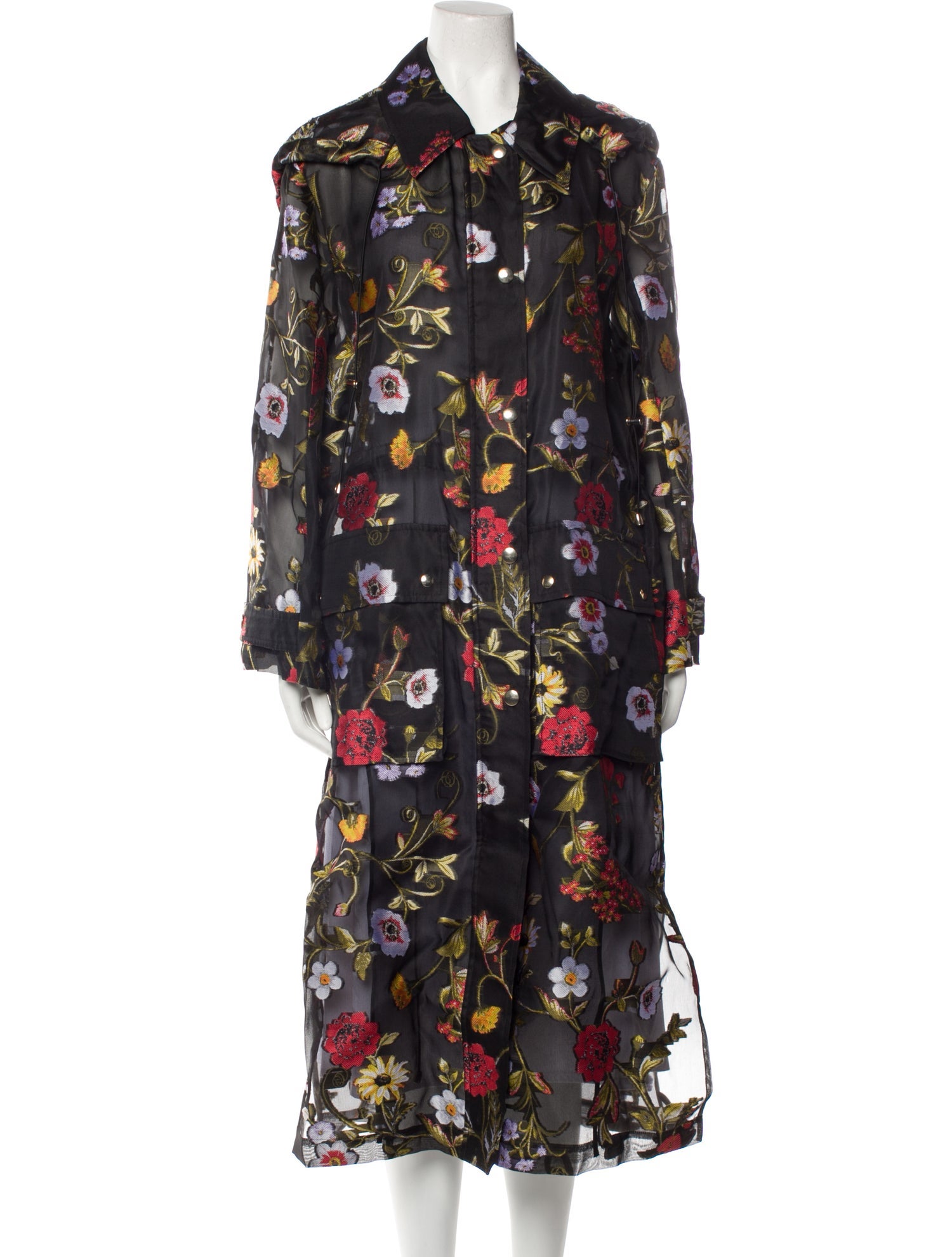 Oscar de la Renta Floral Print Coat w/ Tags