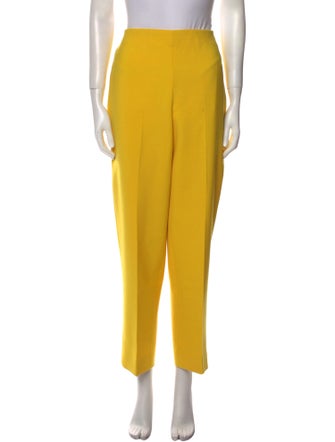 Oscar de la Renta Virgin Wool Straight Leg Pants