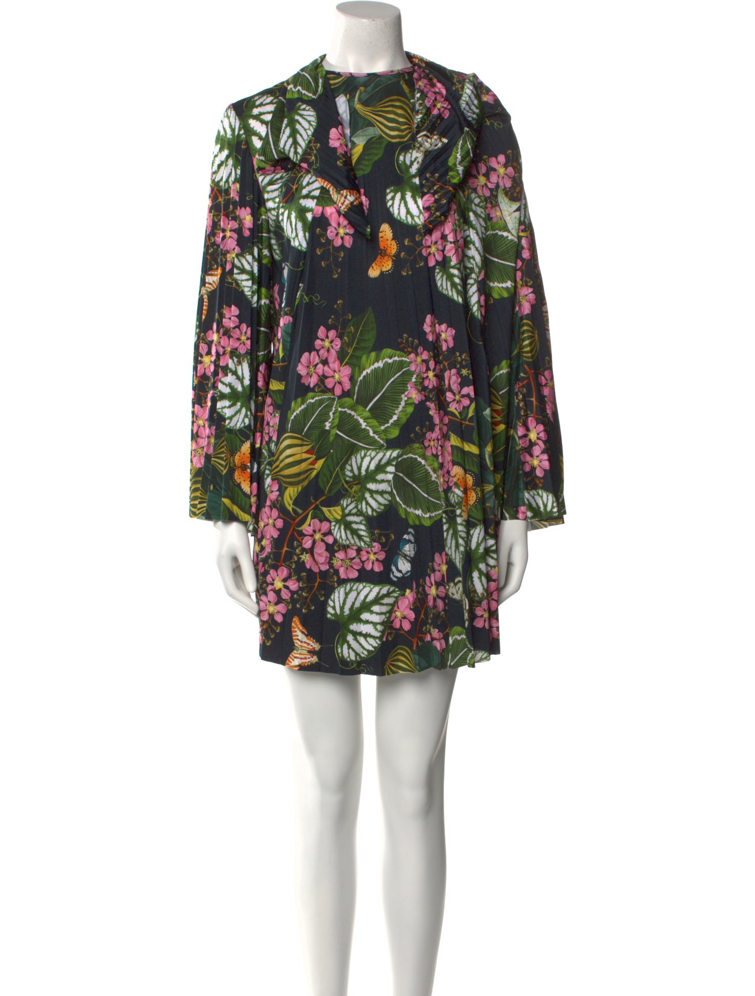 Oscar de la Renta Floral Print Mini Dress w/ Tags