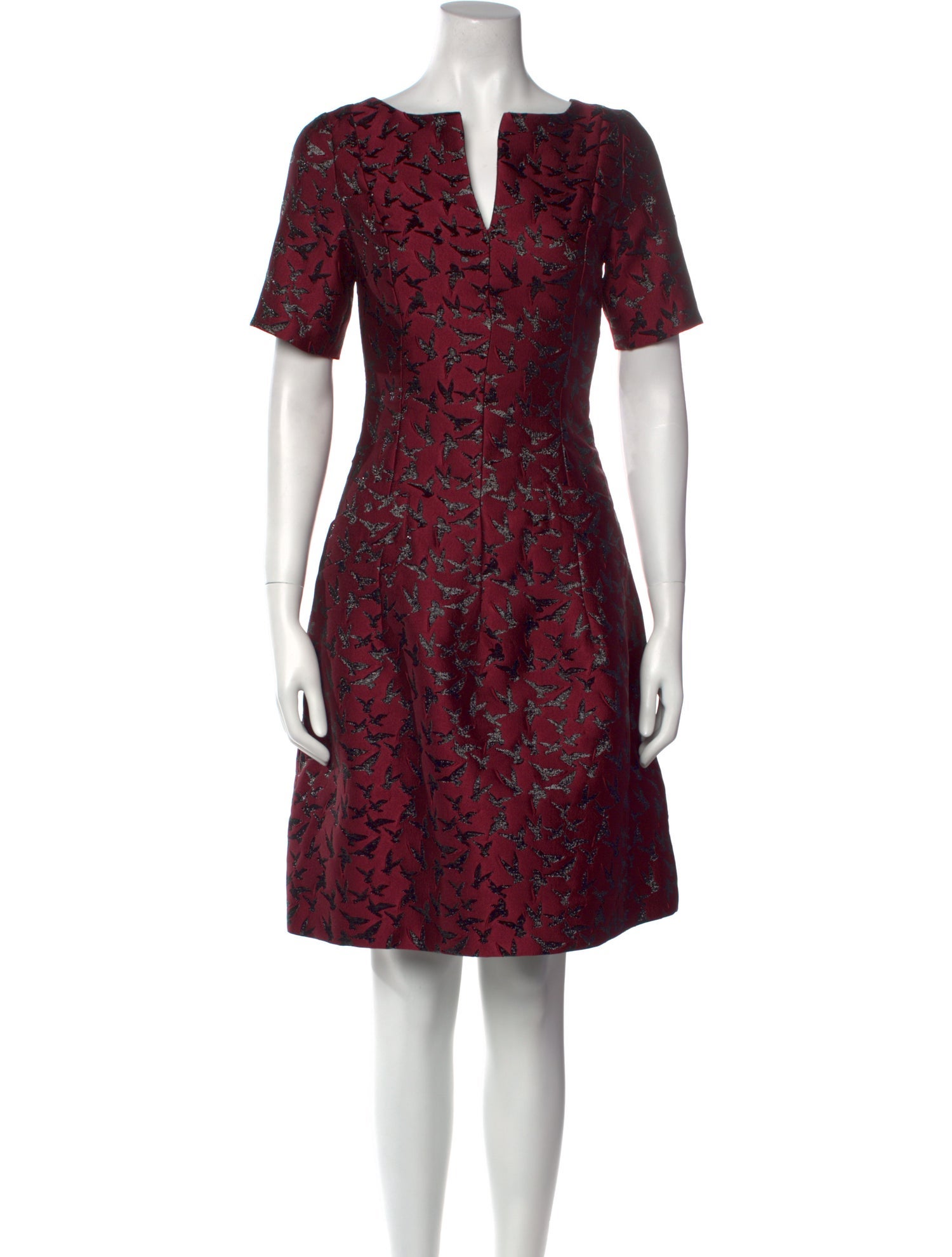 Oscar de la Renta Printed Knee-Length Dress