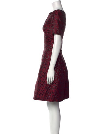 Oscar de la Renta Printed Knee-Length Dress