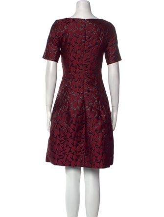 Oscar de la Renta Printed Knee-Length Dress