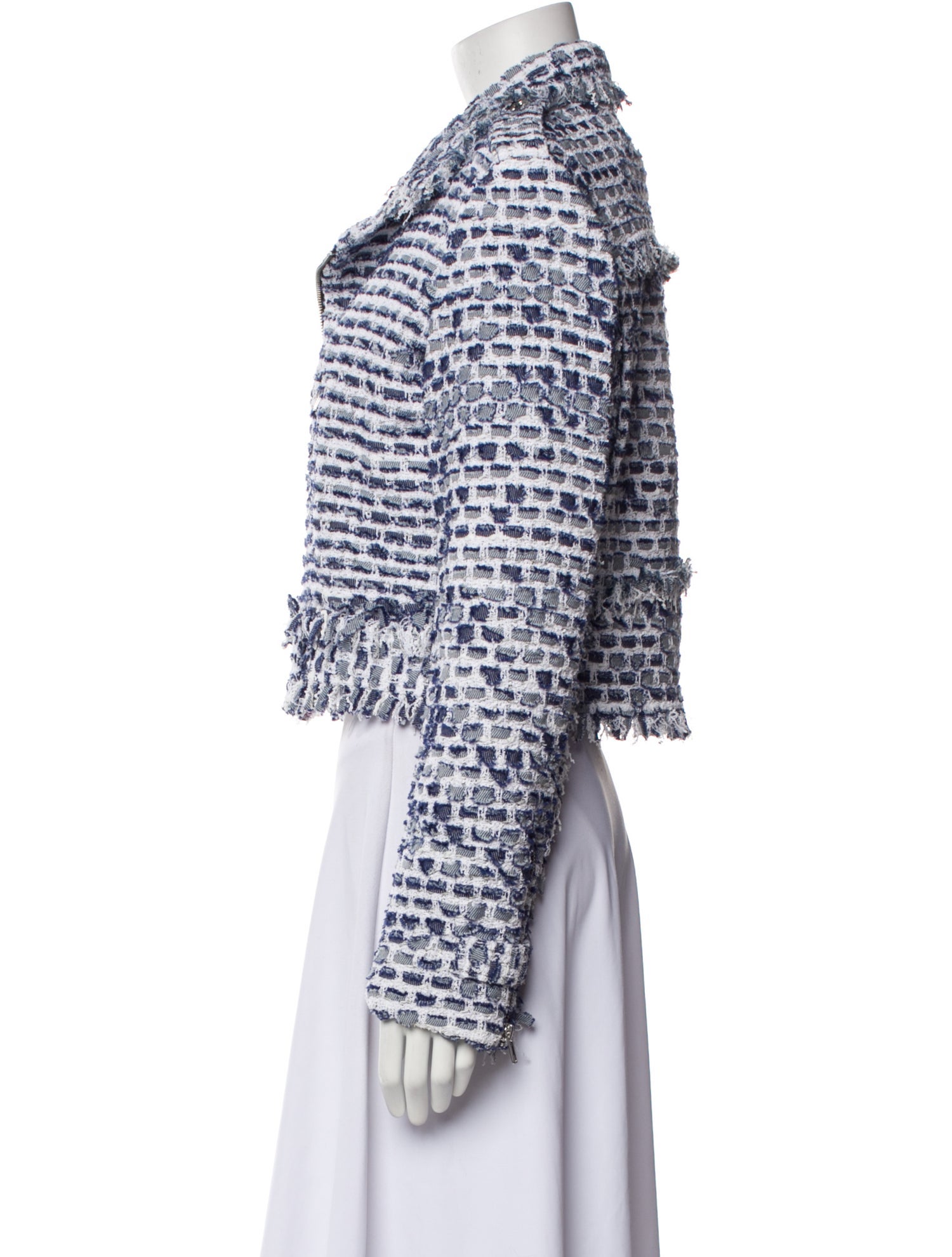 Oscar de la Renta Tweed Pattern Jacket