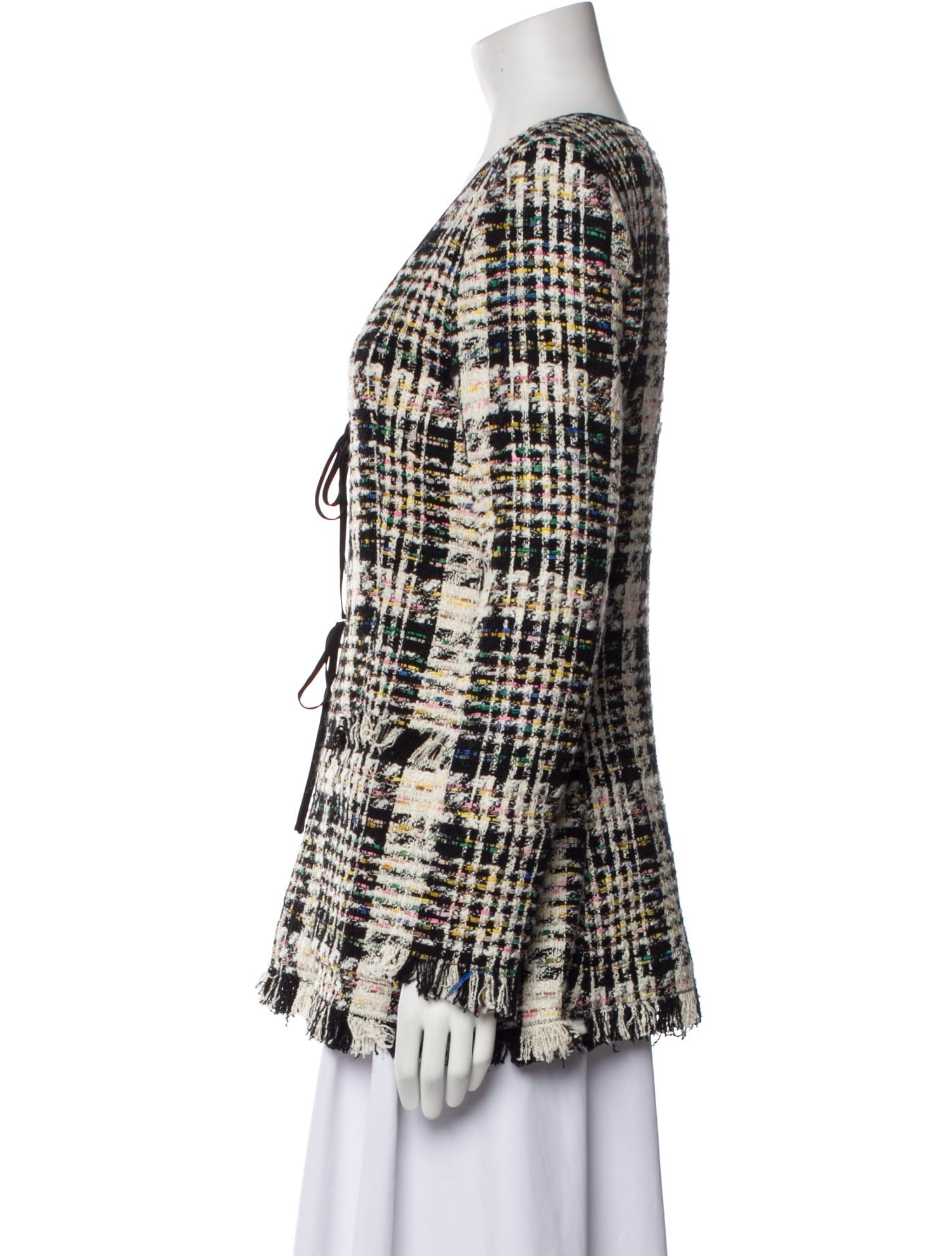 Oscar de la Renta Tweed Pattern Jacket