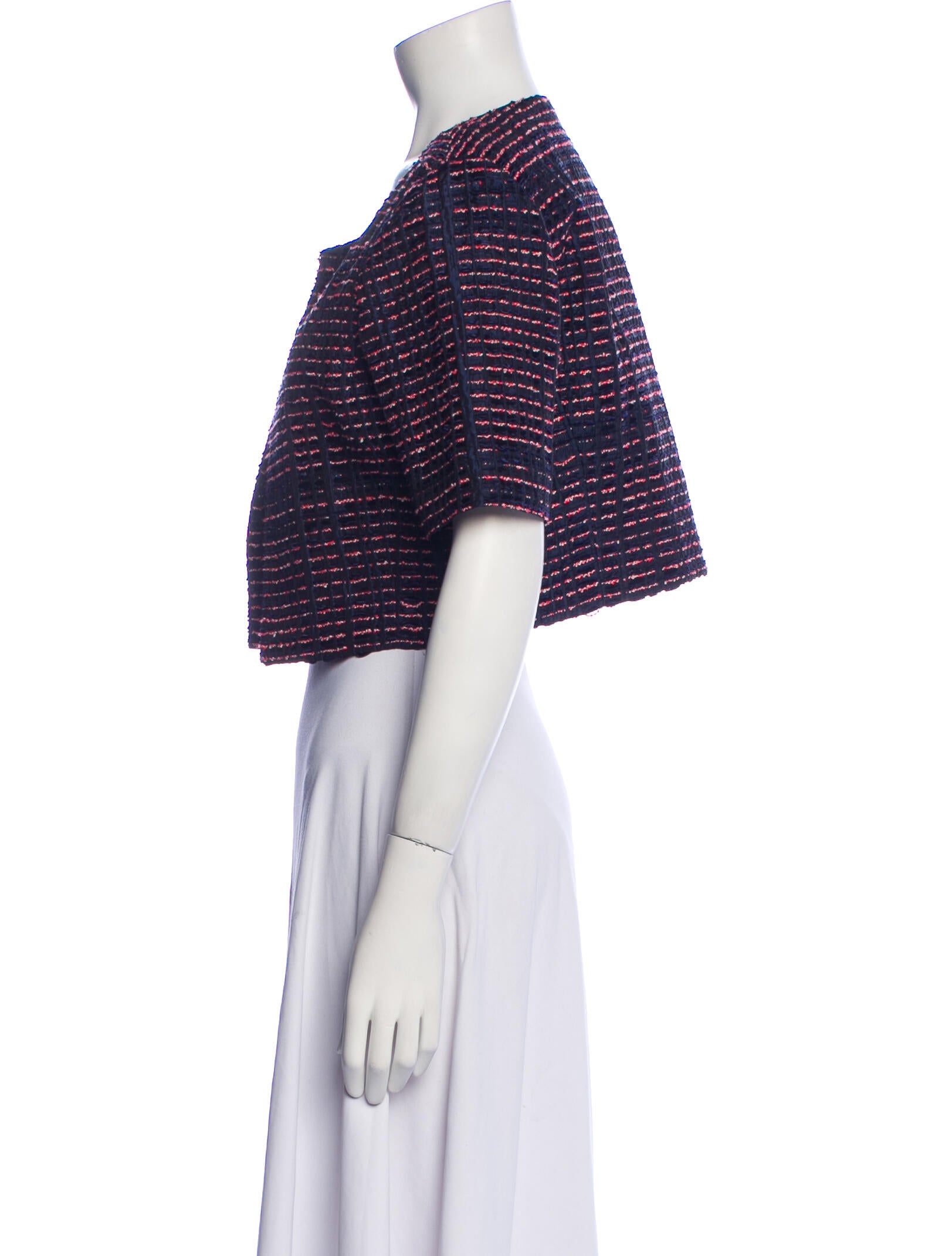 Oscar de la Renta Striped Bolero