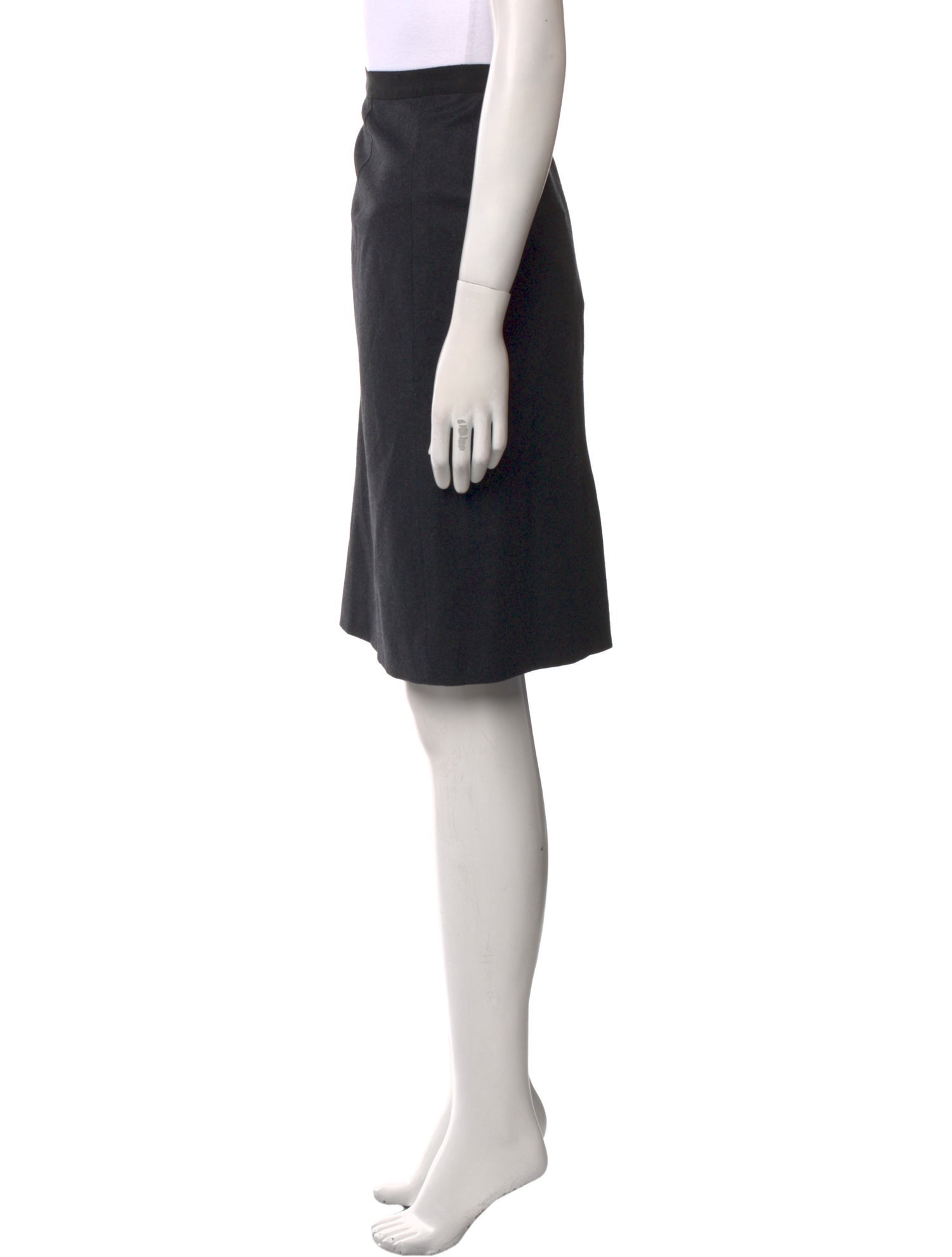 Oscar de la Renta Wool Knee-Length Skirt