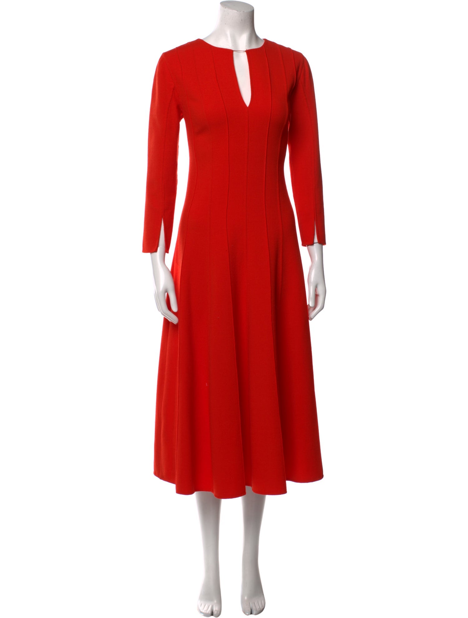 Oscar de la Renta Virgin Wool Long Dress