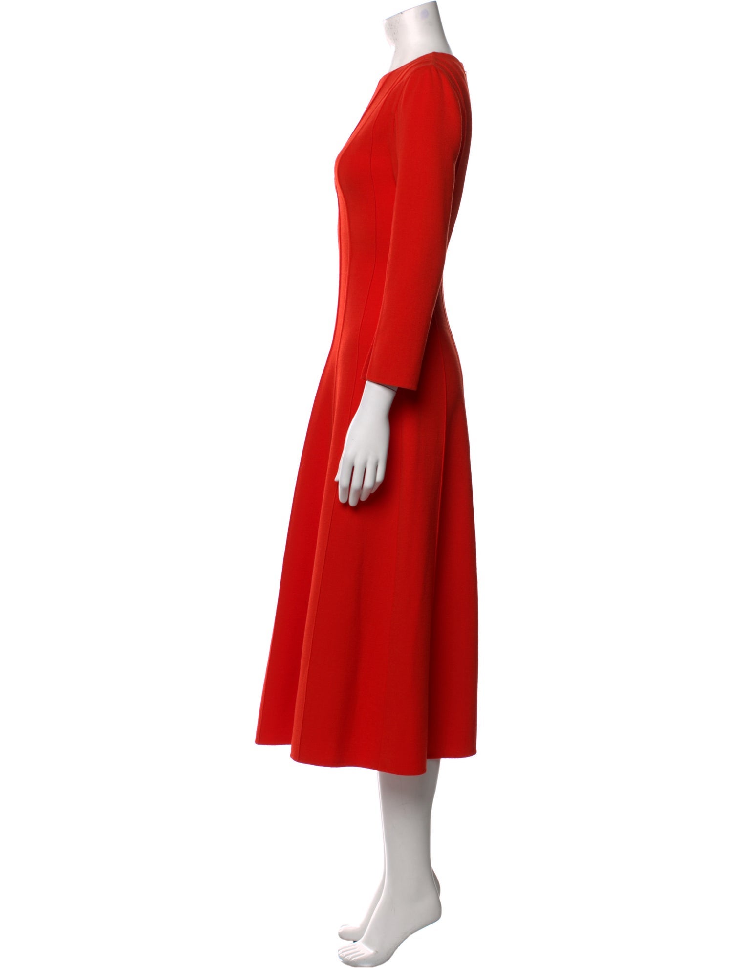 Oscar de la Renta Virgin Wool Long Dress