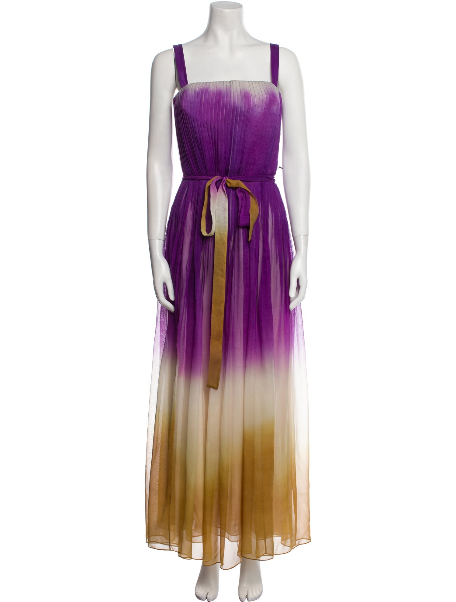 Oscar de la Renta Silk Long Dress