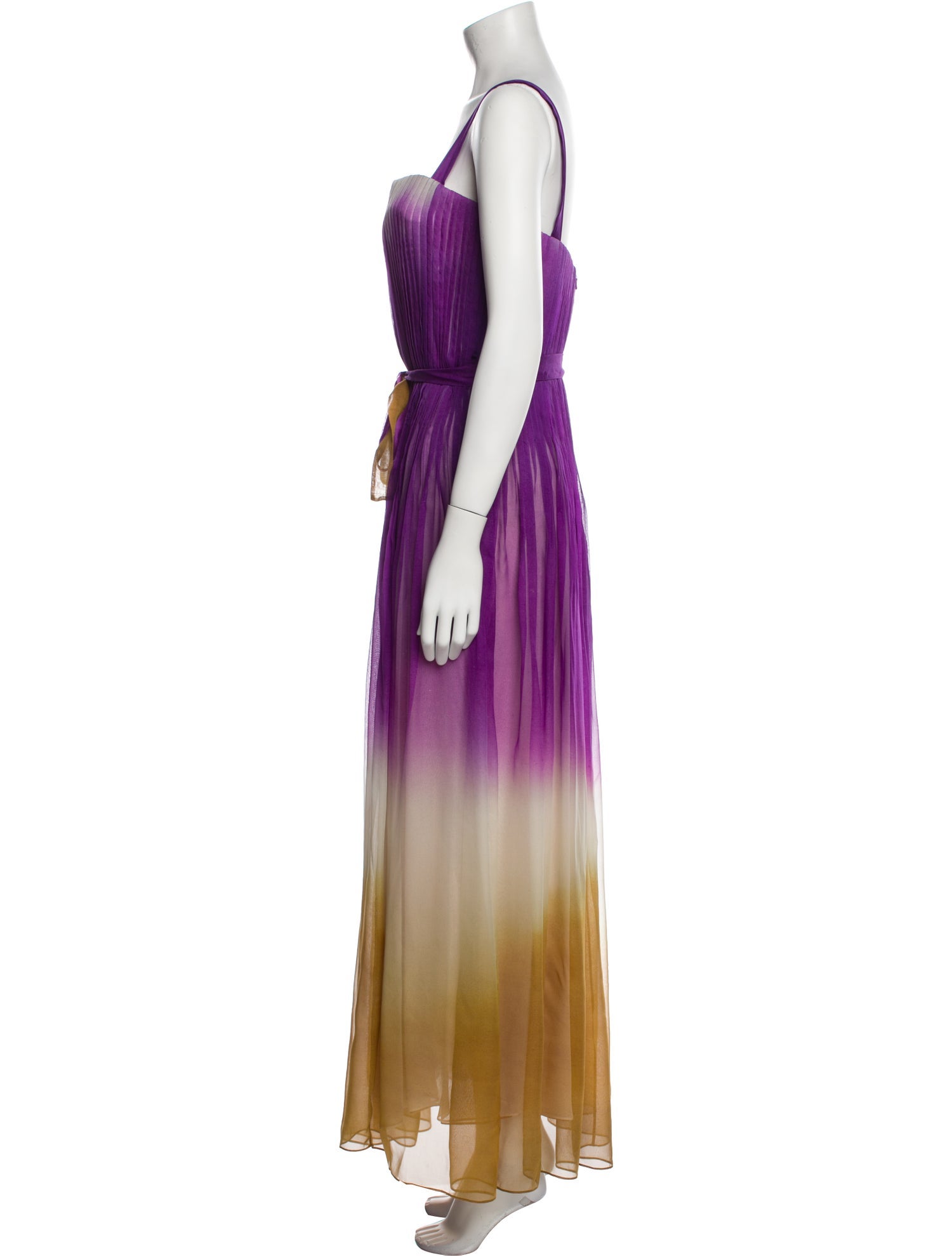 Oscar de la Renta Silk Long Dress
