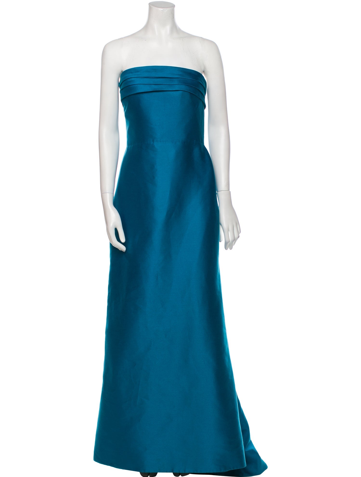 Oscar de la Renta Strapless Long Dress