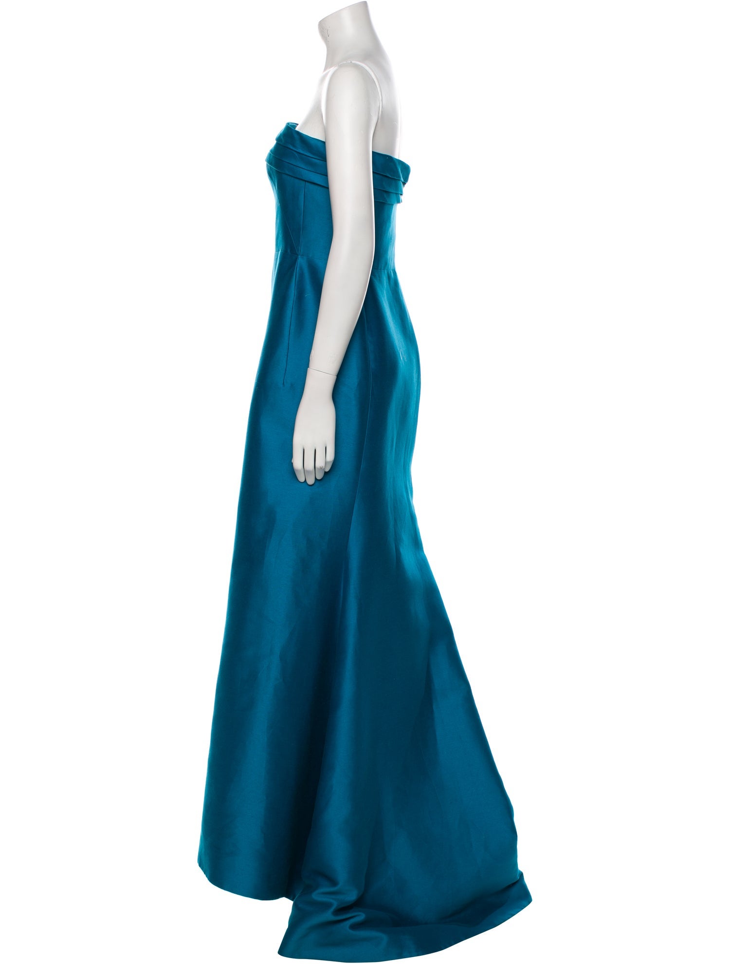 Oscar de la Renta Strapless Long Dress