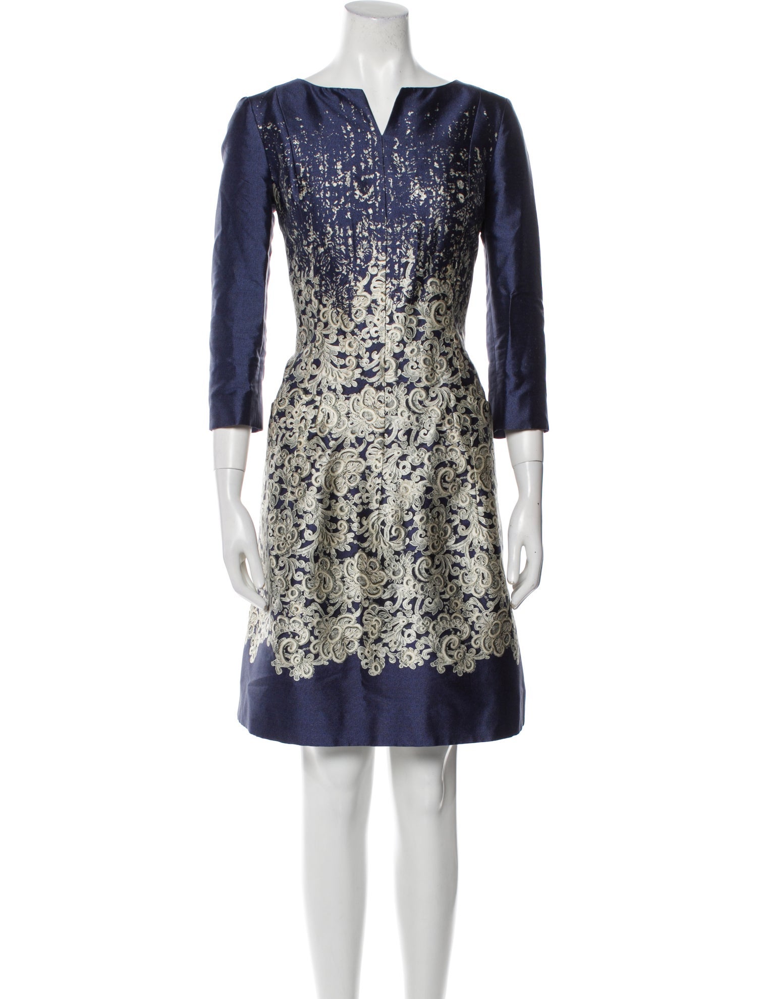 Oscar de la Renta 2015 Knee-Length Dress