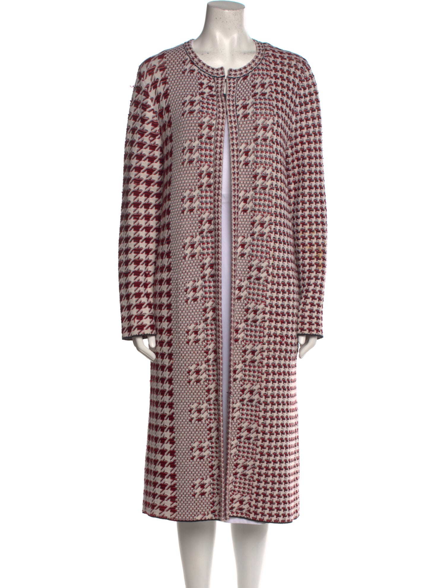 Oscar de la Renta Virgin Wool Printed Sweater