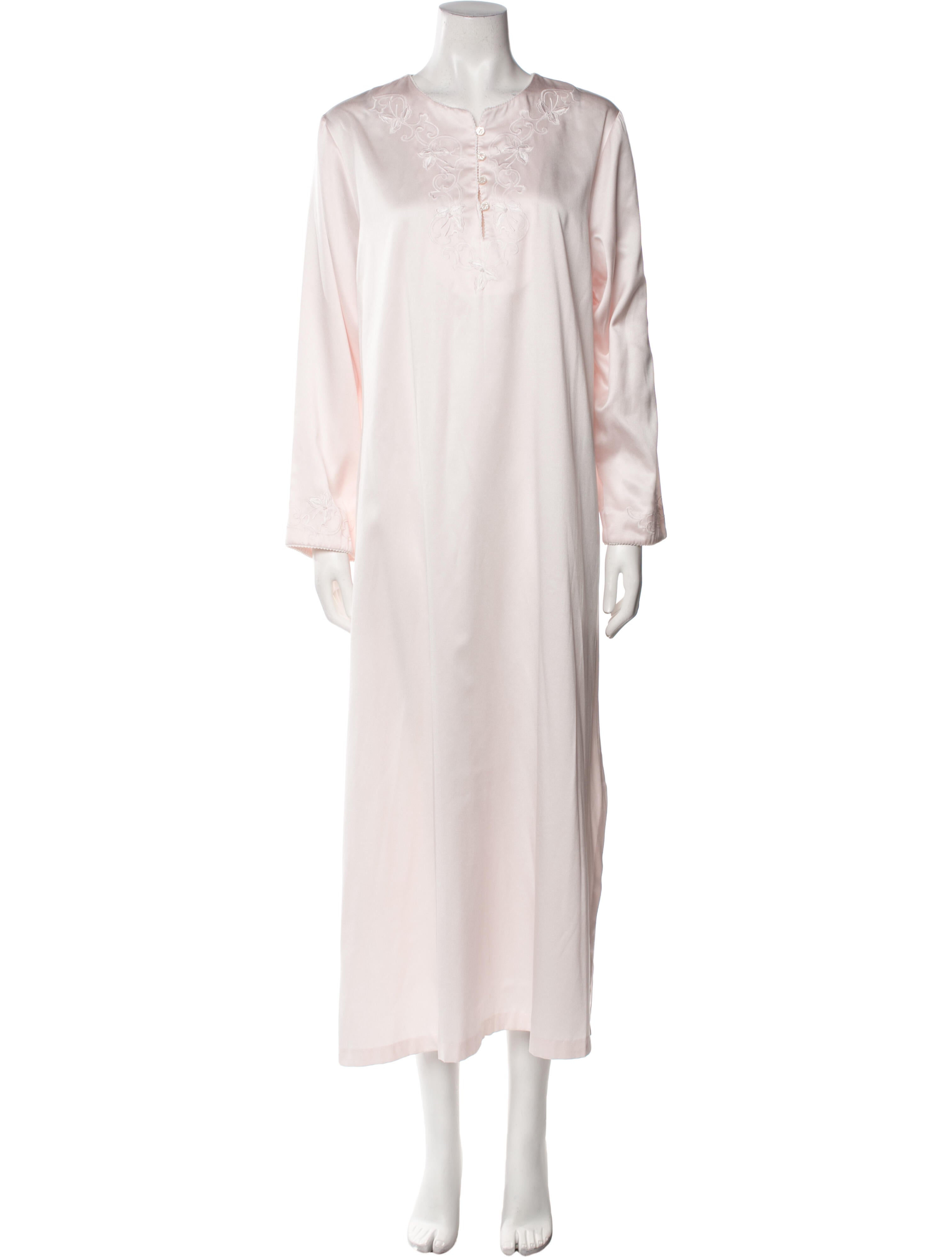 Oscar de la Renta Crew Neck Long Dress