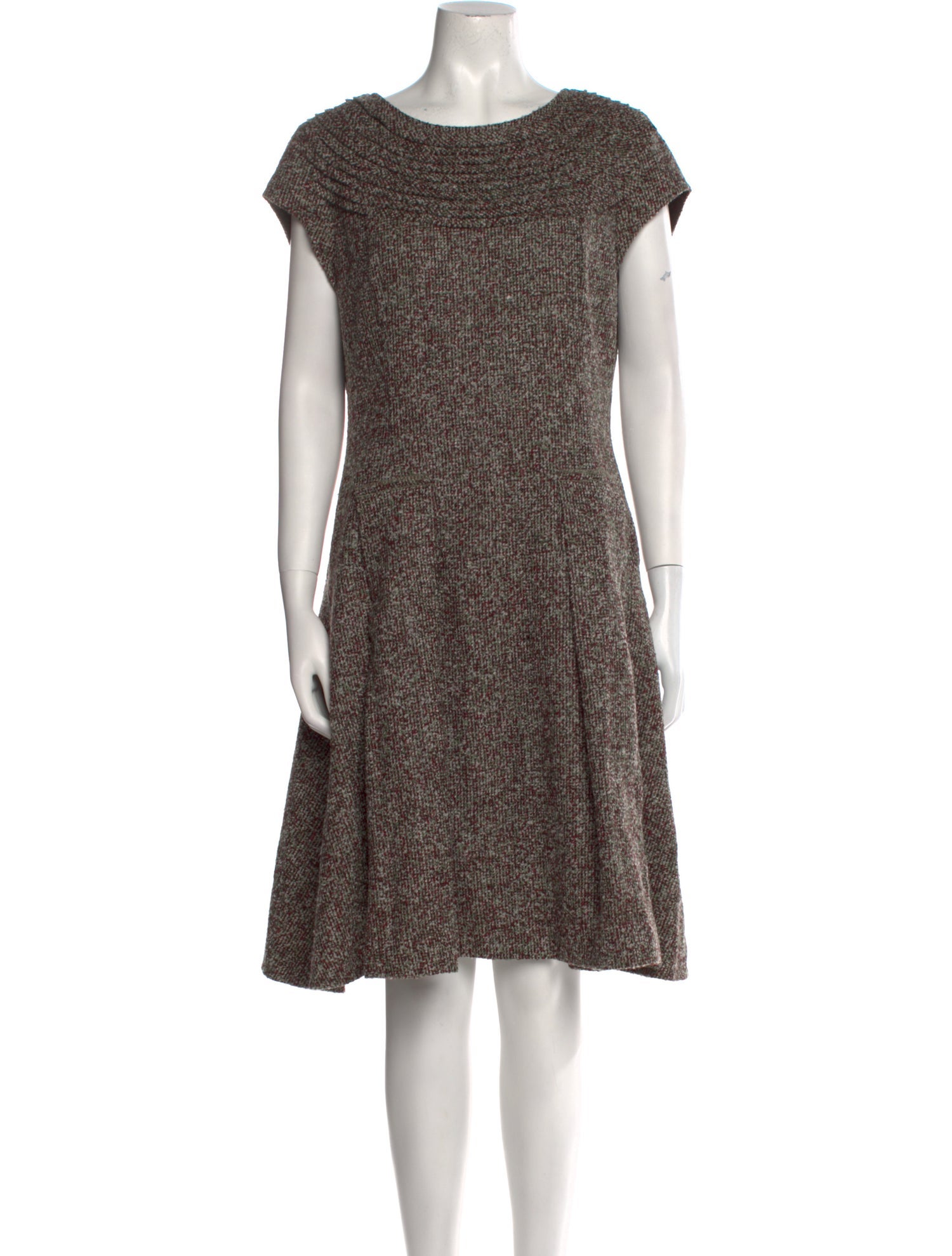 Oscar de la Renta Printed Knee-Length Dress