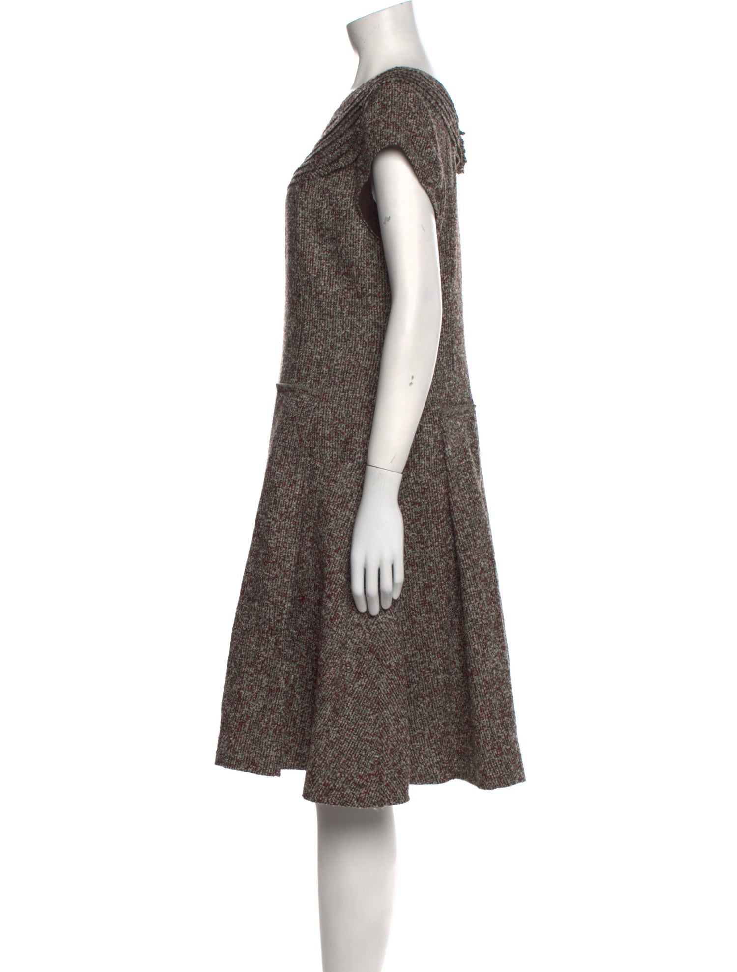 Oscar de la Renta Printed Knee-Length Dress