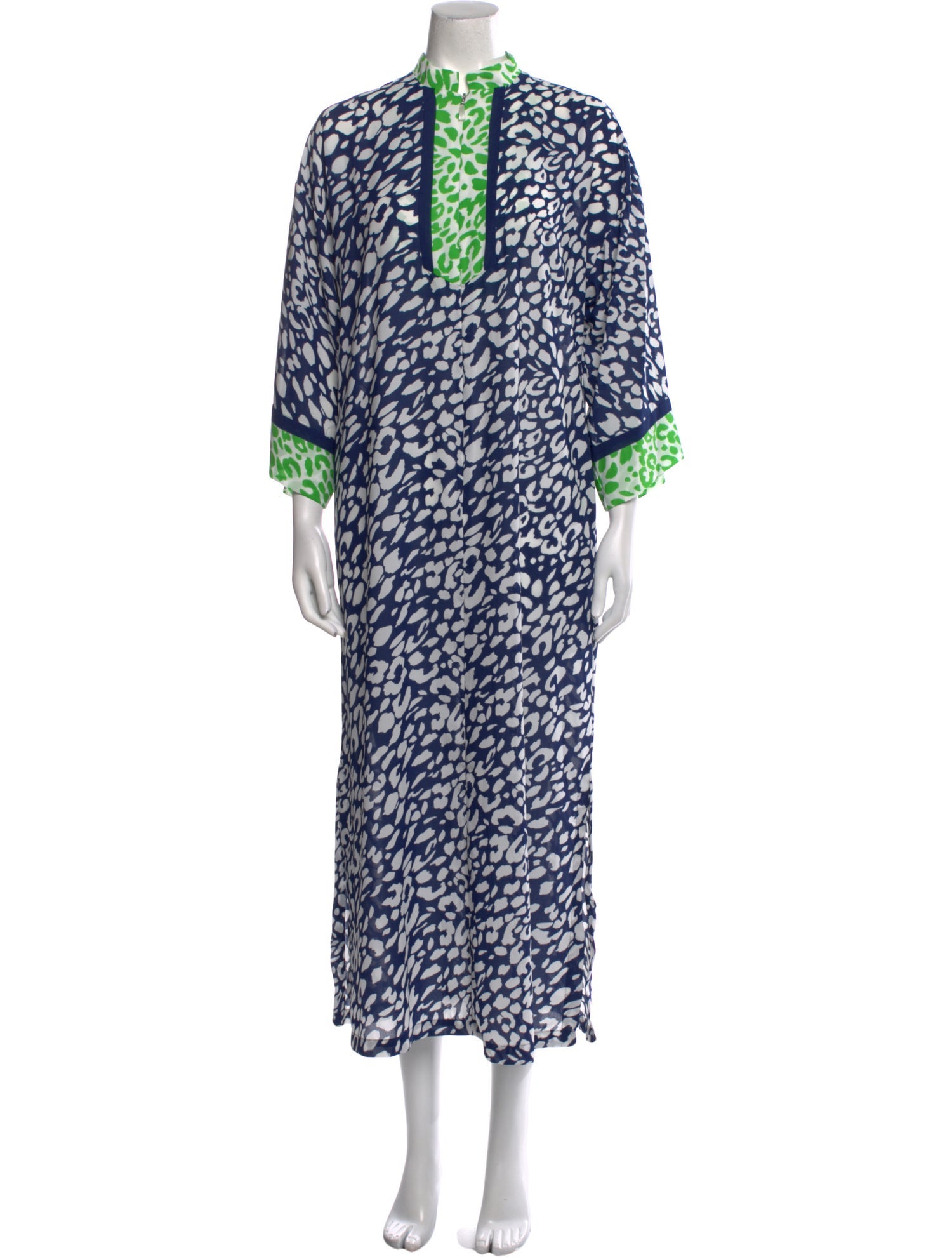 Oscar de la Renta Printed Long Dress