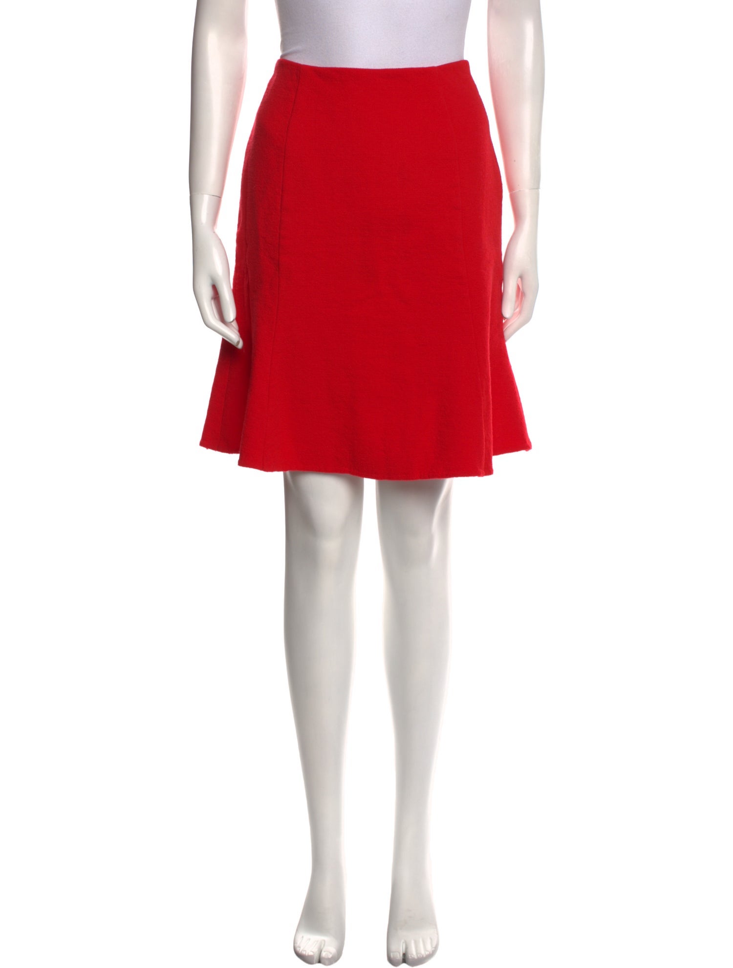 Oscar de la Renta Virgin Wool Knee-Length Skirt