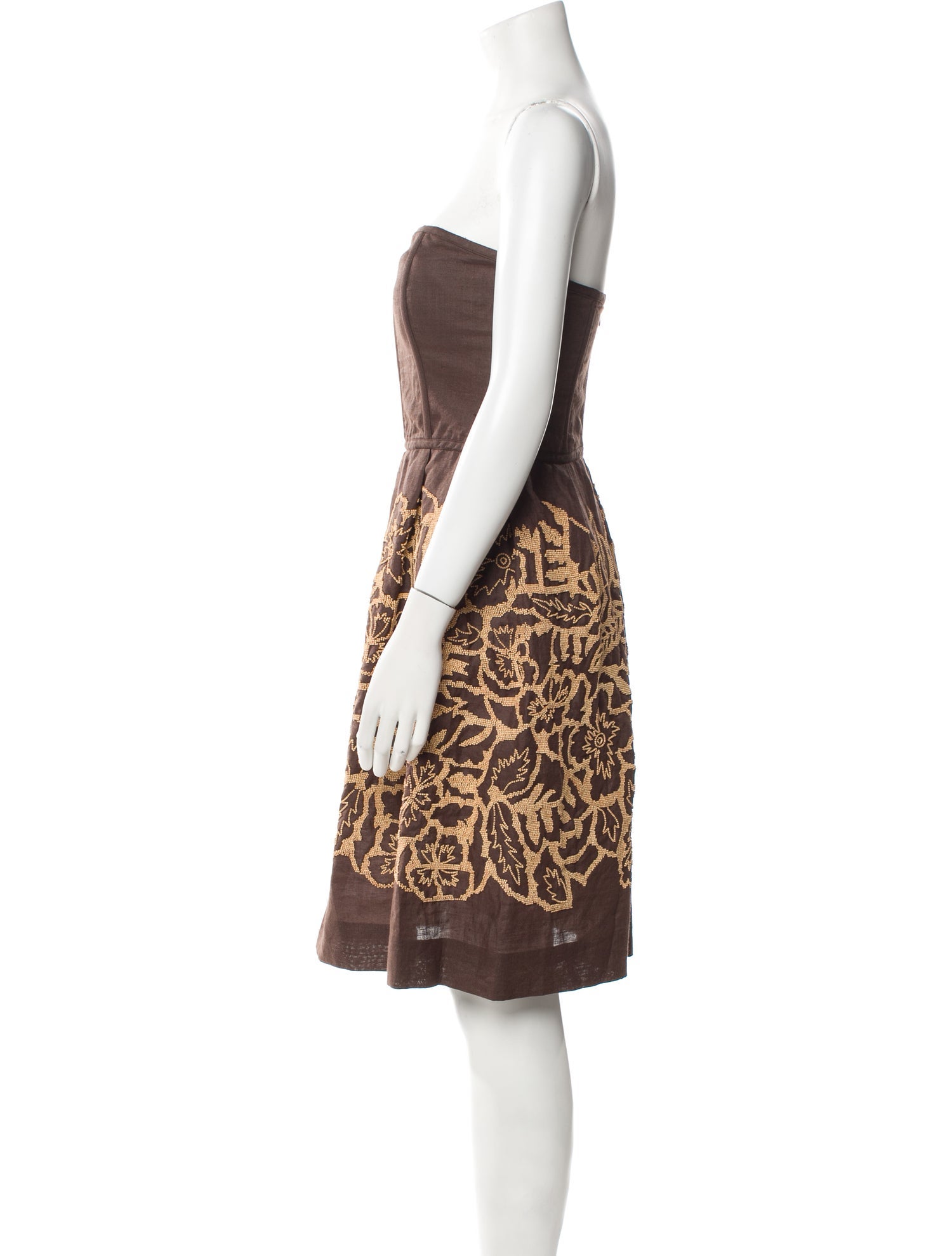 Oscar de la Renta Printed Mini Dress