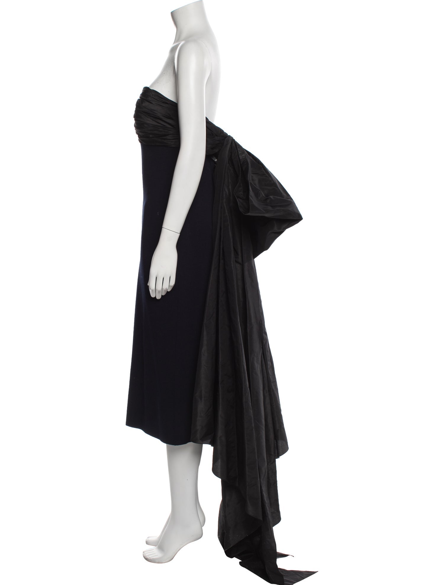 Oscar de la Renta Strapless Knee-Length Dress