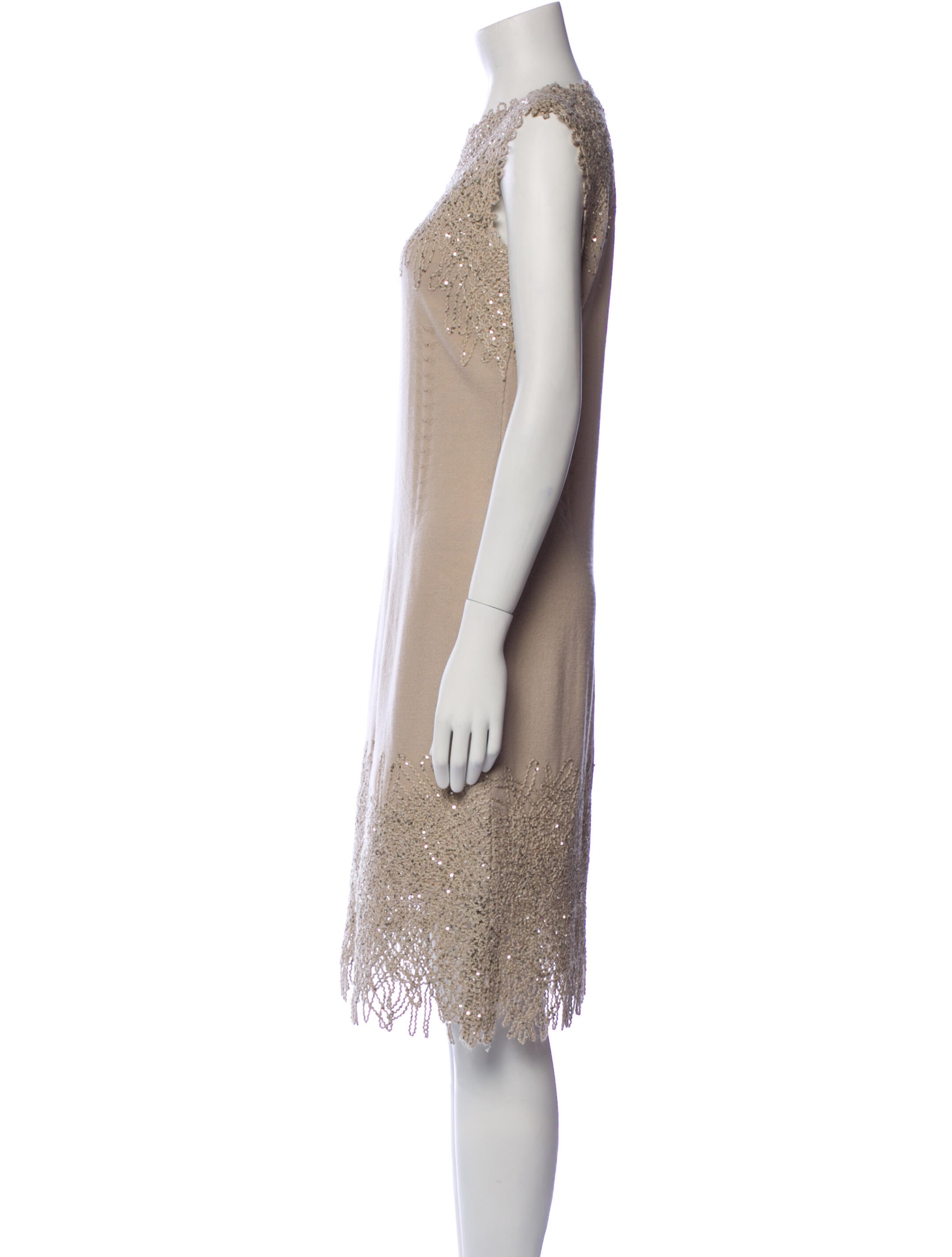 Oscar de la Renta Silk Knee-Length Dress