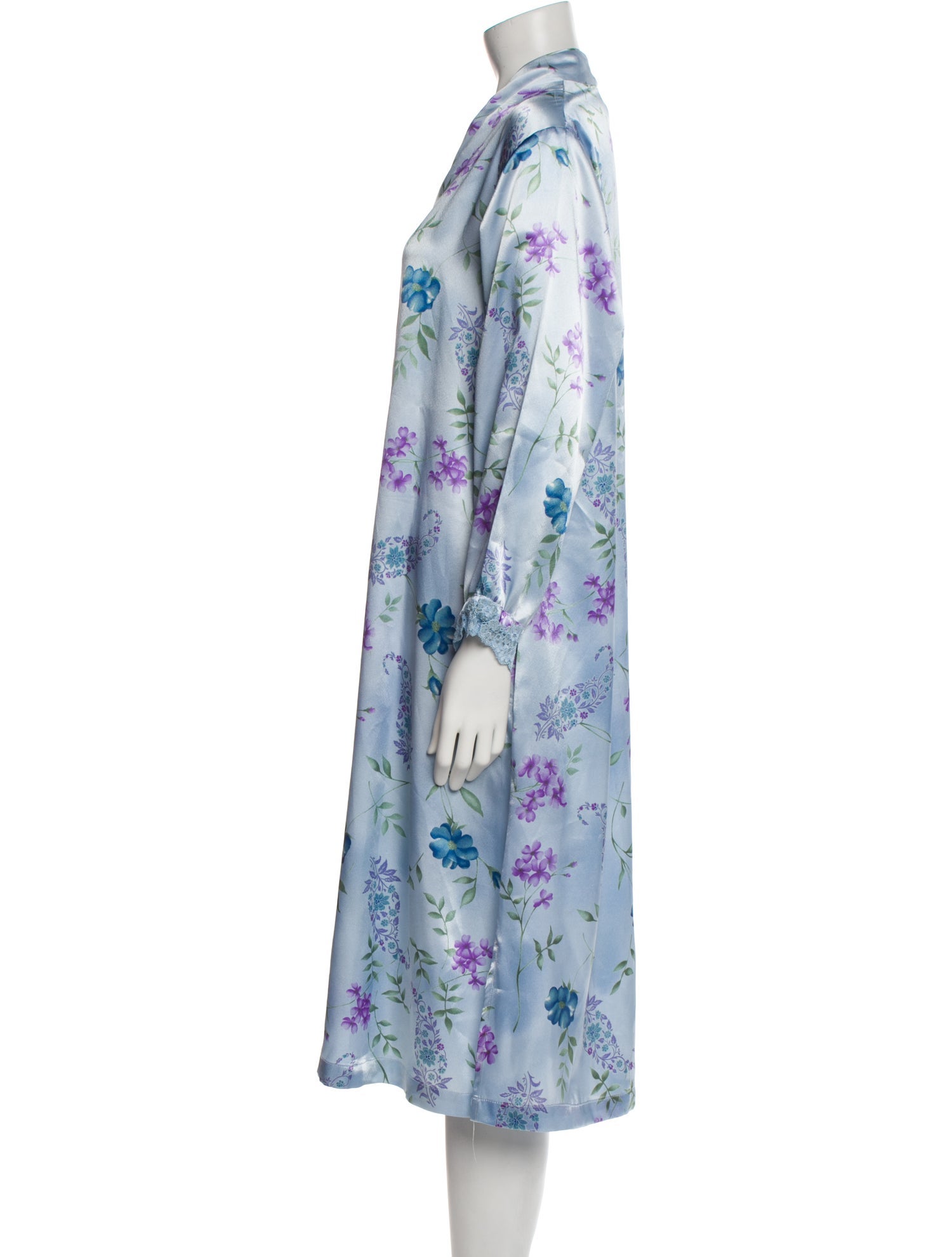 Oscar de la Renta Floral Print Midi Length Dress