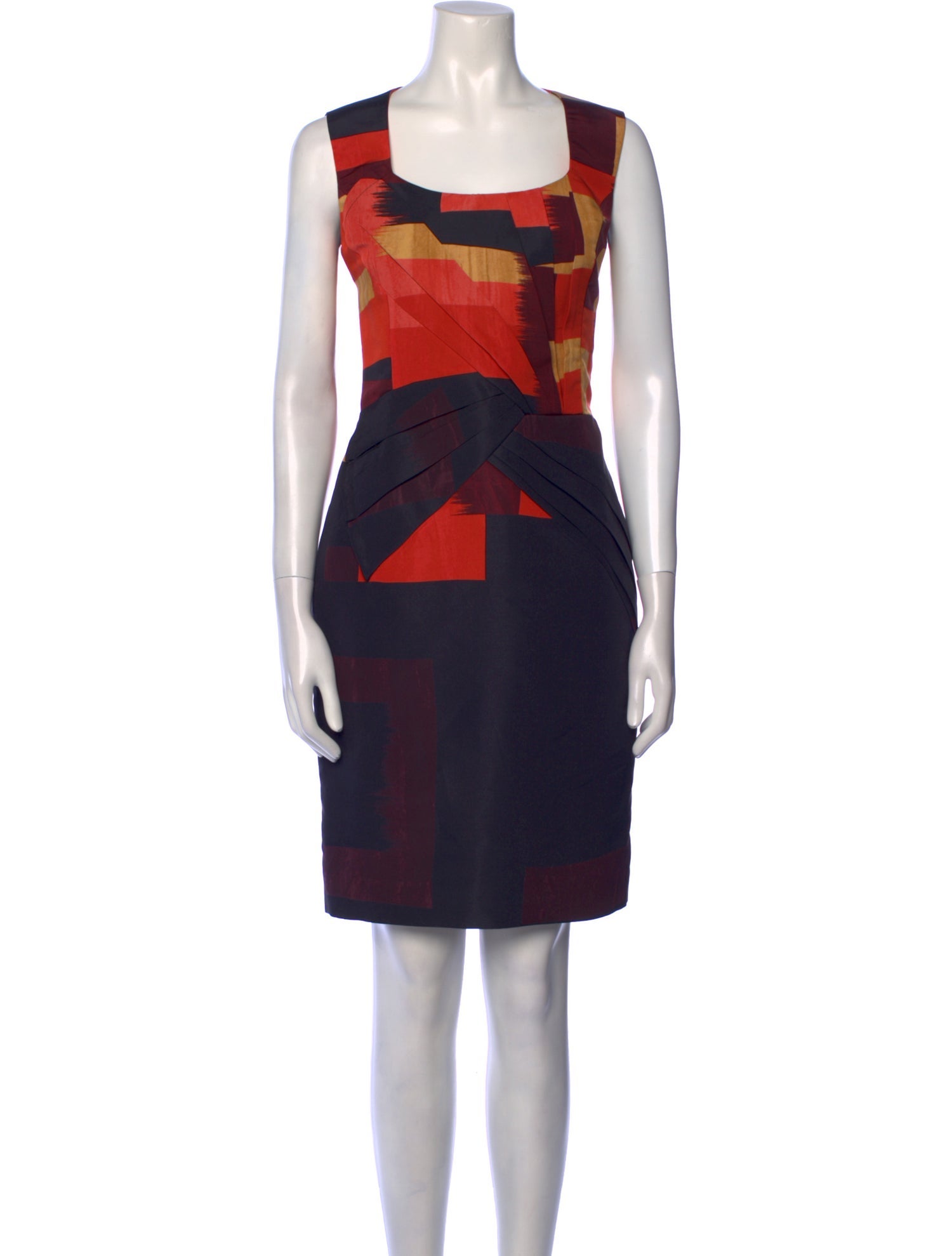 Oscar de la Renta Silk Knee-Length Dress