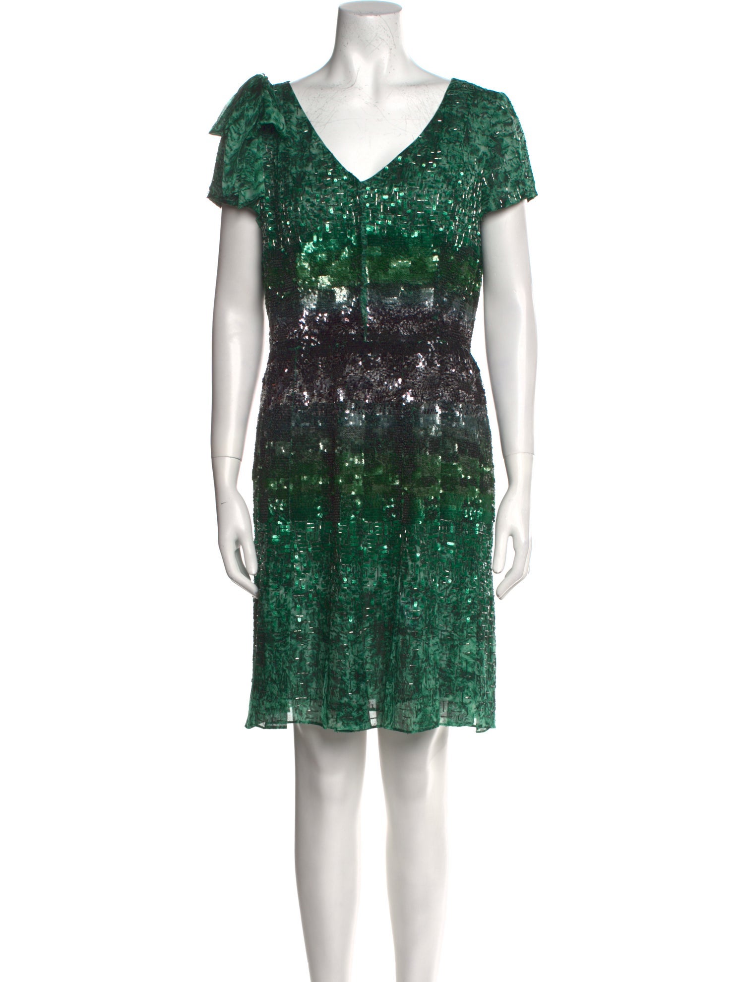Oscar de la Renta Printed Knee-Length Dress