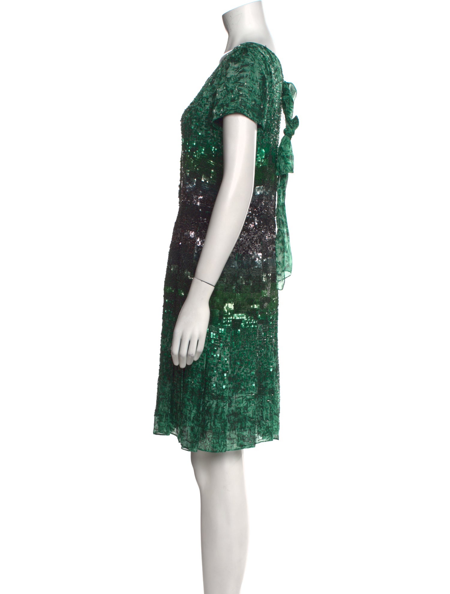 Oscar de la Renta Printed Knee-Length Dress