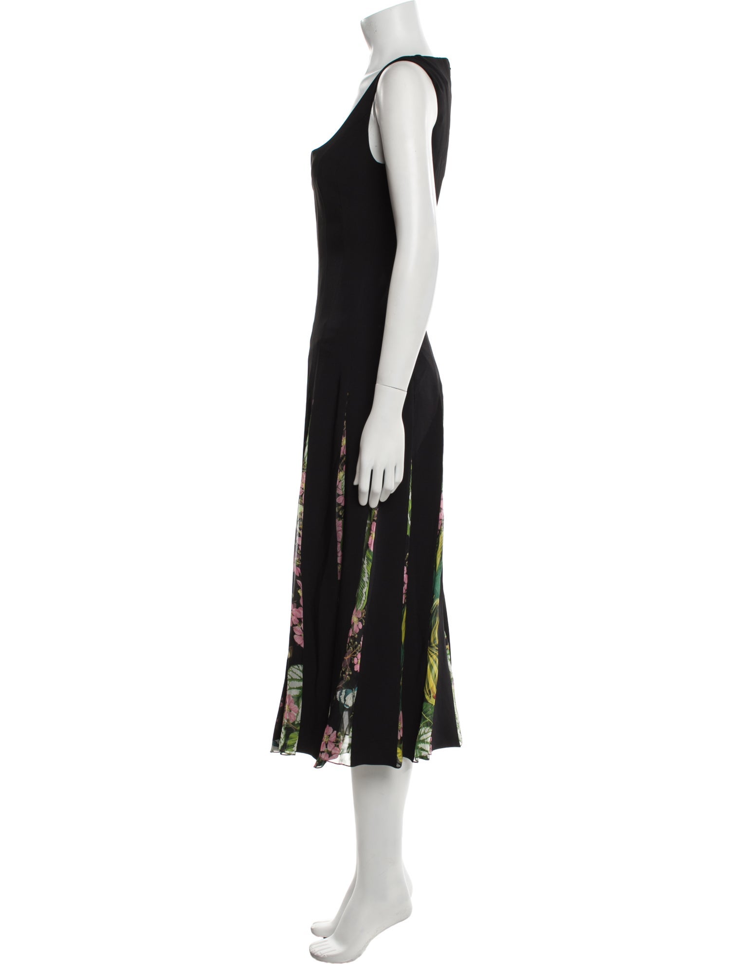 Oscar de la Renta Square Neckline Long Dress