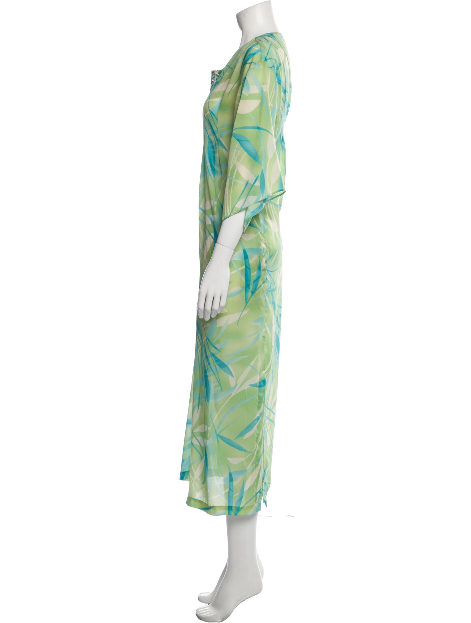 Oscar de la Renta Printed Long Dress