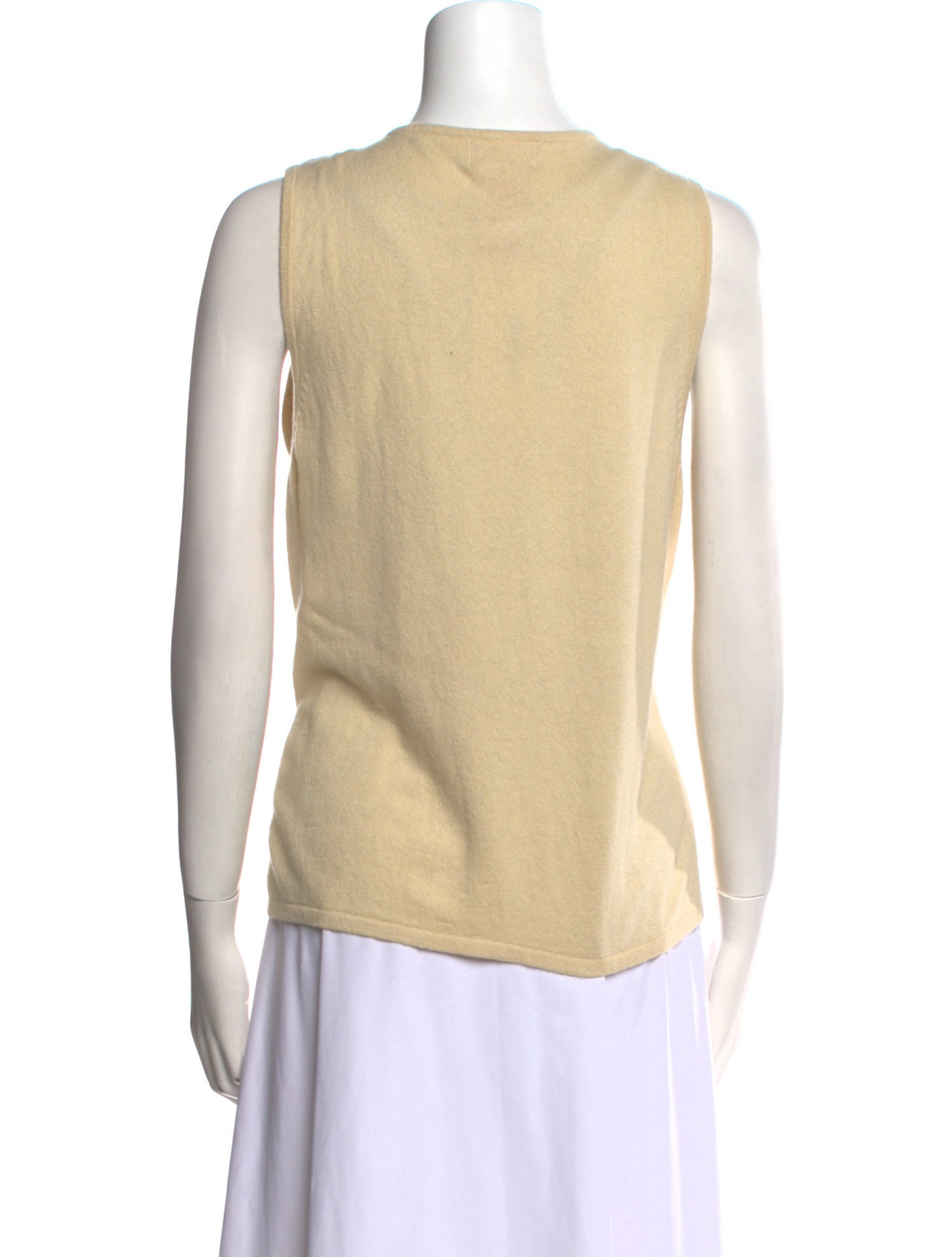 Oscar de la Renta Silk Scoop Neck Top