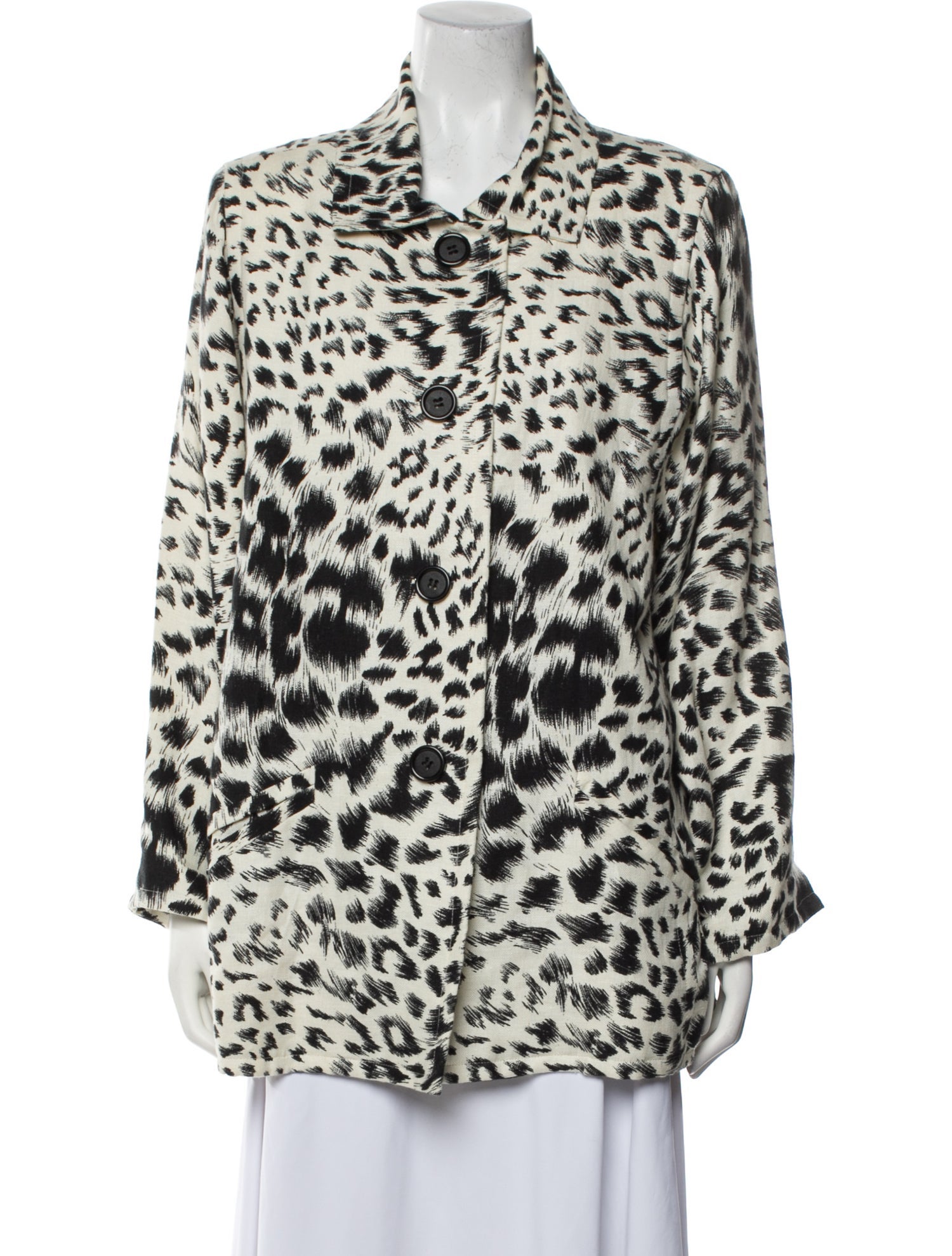 Oscar de la Renta Animal Print Blazer