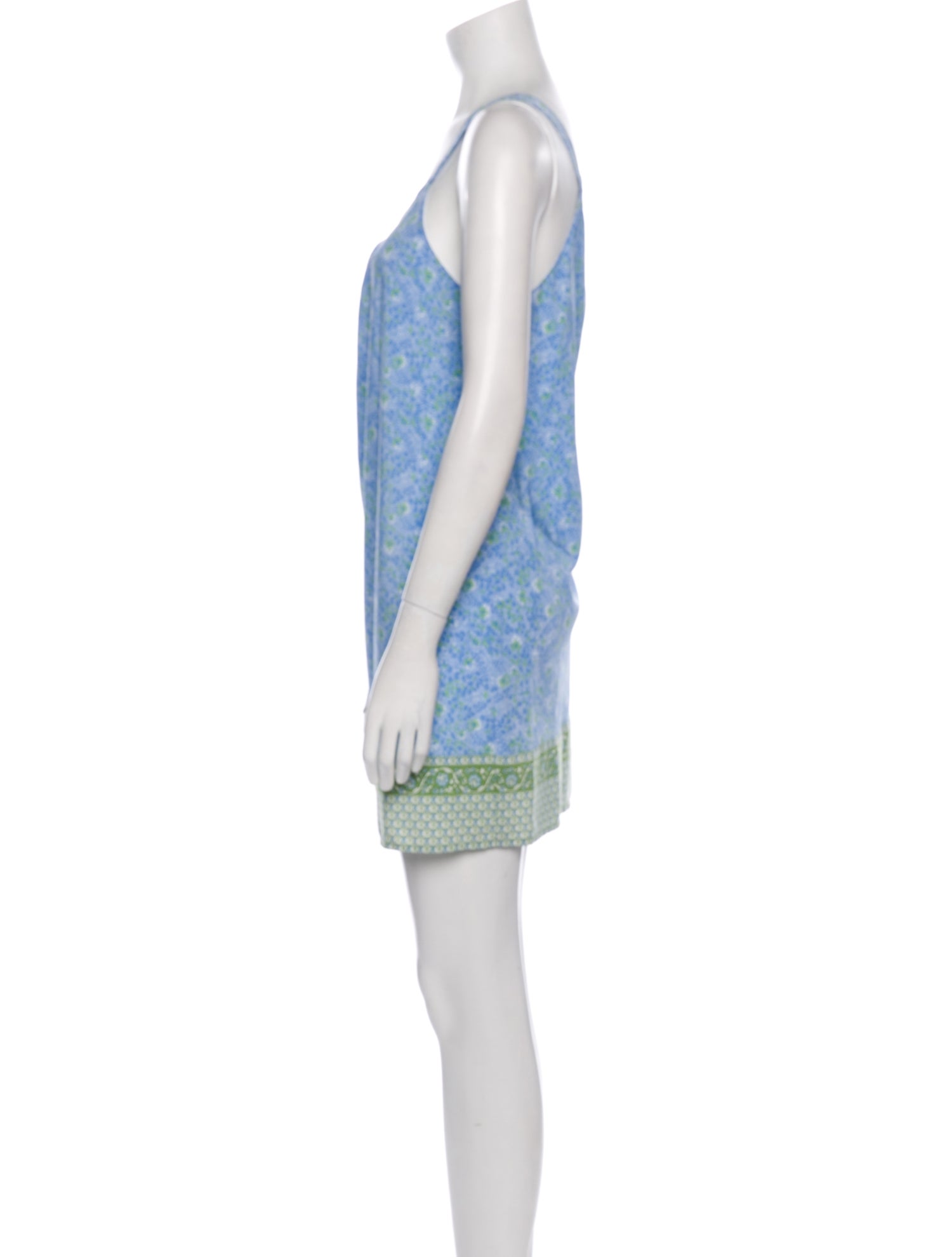 Oscar de la Renta Paisley Print Scoop Neck Tunic