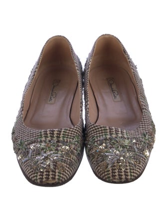 Oscar de la Renta Printed Flats