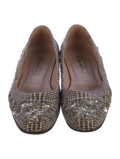 Oscar de la Renta Printed Flats