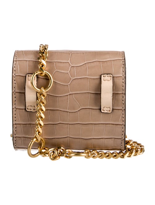 Oscar de la Renta Embossed Leather Minaudière