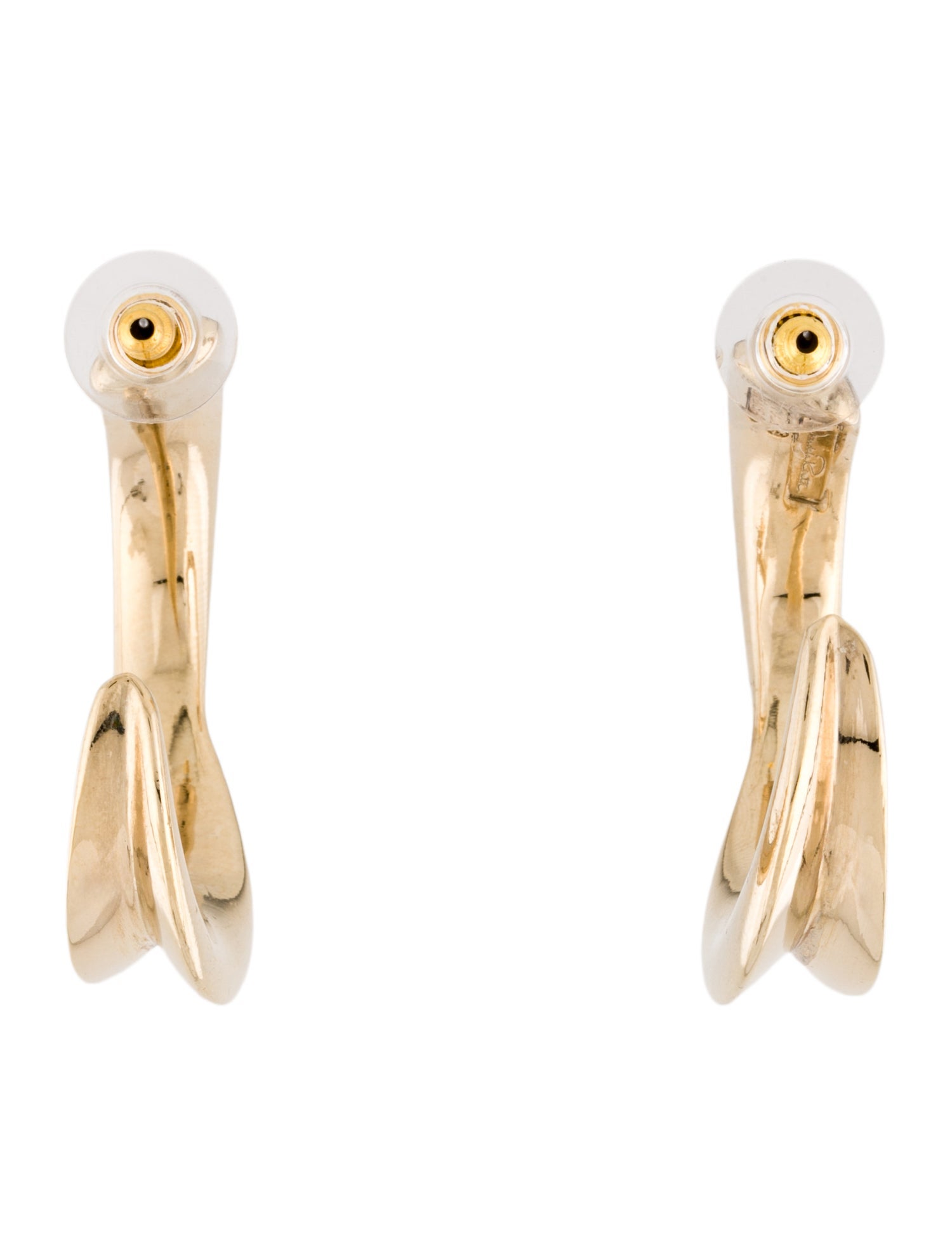 Oscar de la Renta Crystal Hoop Earrings