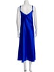 Oscar de la Renta V-Neck Long Dress