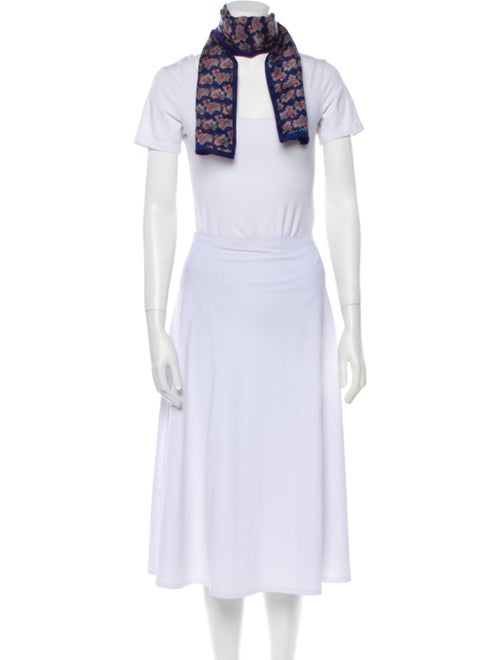 Oscar de la Renta Silk Printed Scarf