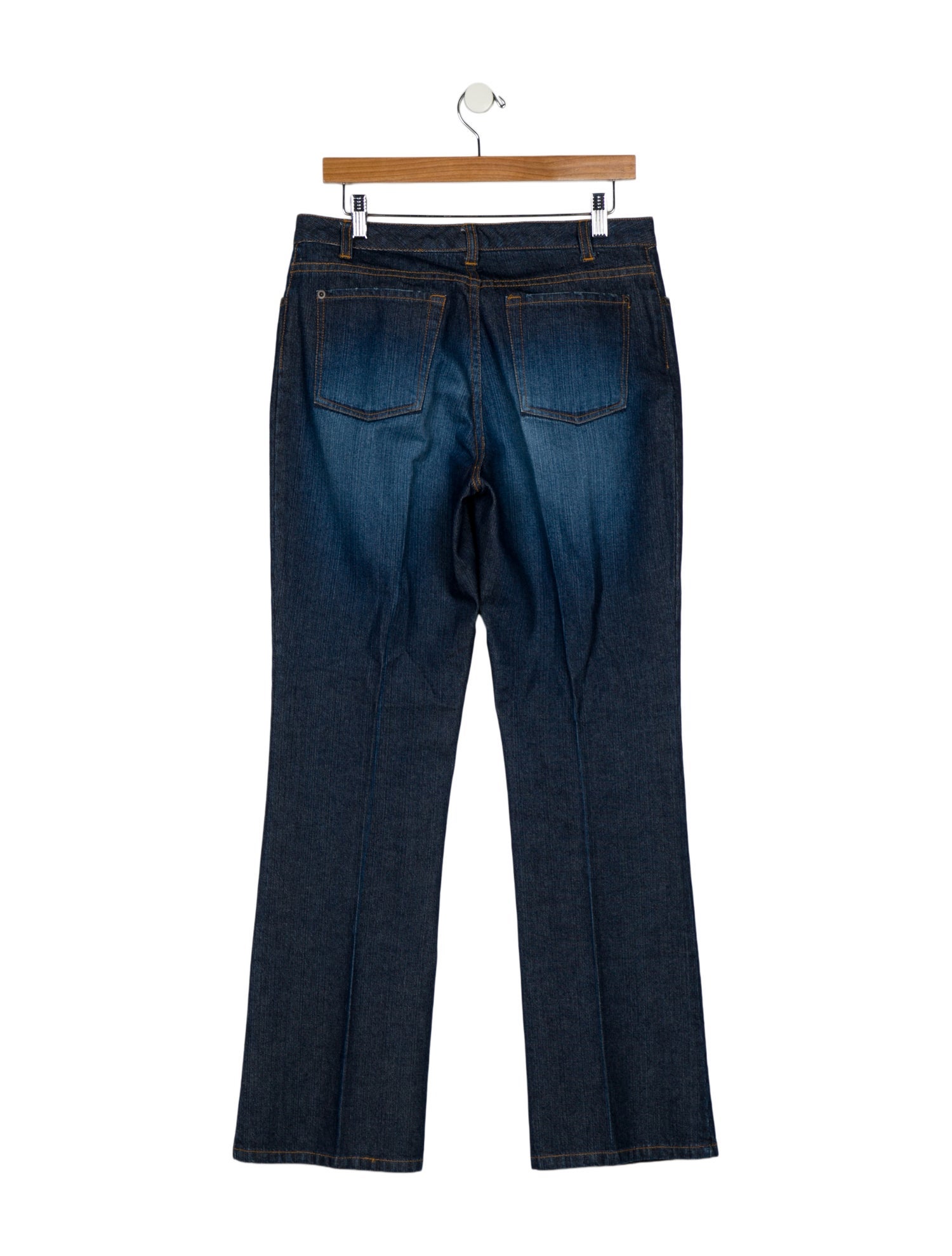 Oscar de la Renta Mid-Rise Wide Leg Jeans