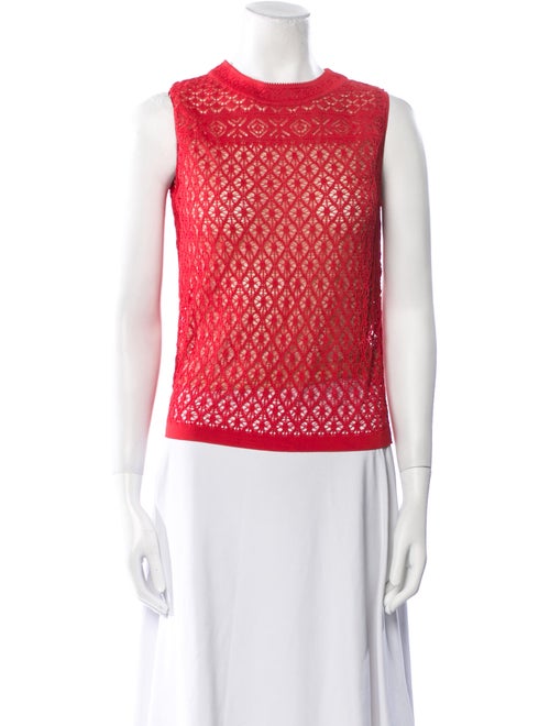 Oscar de la Renta 2017 Lace Pattern Top